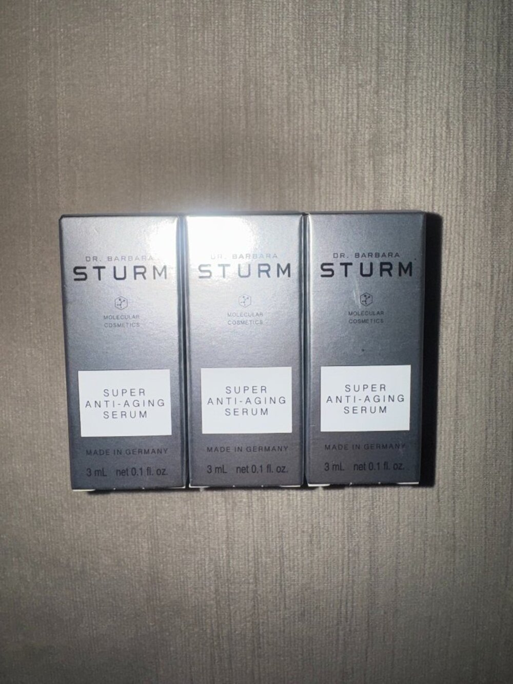 NEW Dr. Barbara Sturm Super Anti-Aging Serum - 3 ml / 0.1 fl oz x 3